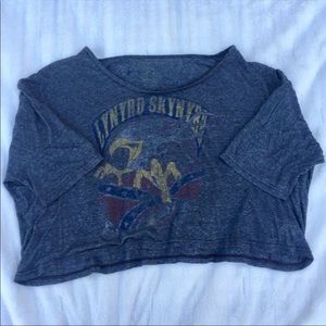 Lynyrd skynyrd crop top